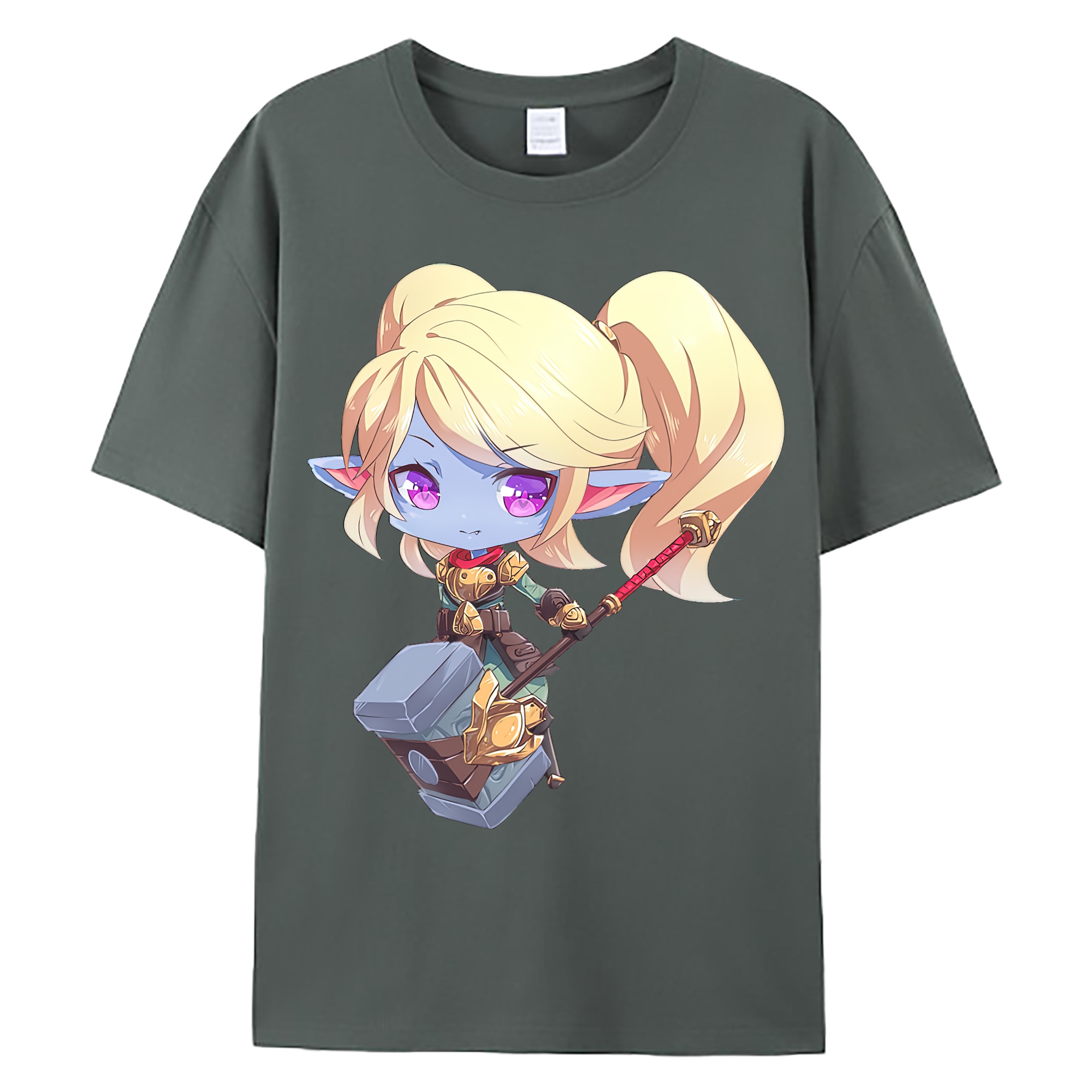（画像用） リーグ・オブ・レジェンド League of Legends LOL 綿100％ メンズ半袖Tシャツ｜肌触りやわらか＆通気性